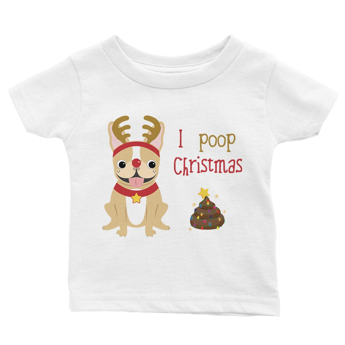Frenchie Christmas Poop Baby Shirt