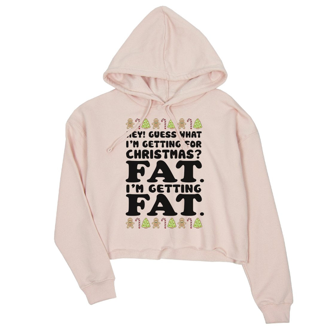 Getting Fat Christmas Crop Hoodie