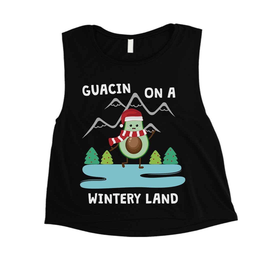 Gaucin Wintery Land Womens Crop Top