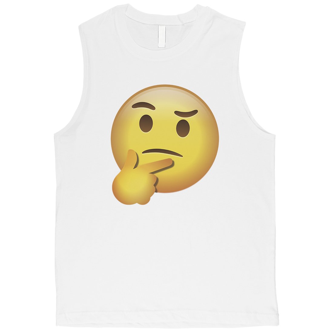 Emoji-Thinking Mens Responsible Tough Cool Muscle Shirt Gag Gift