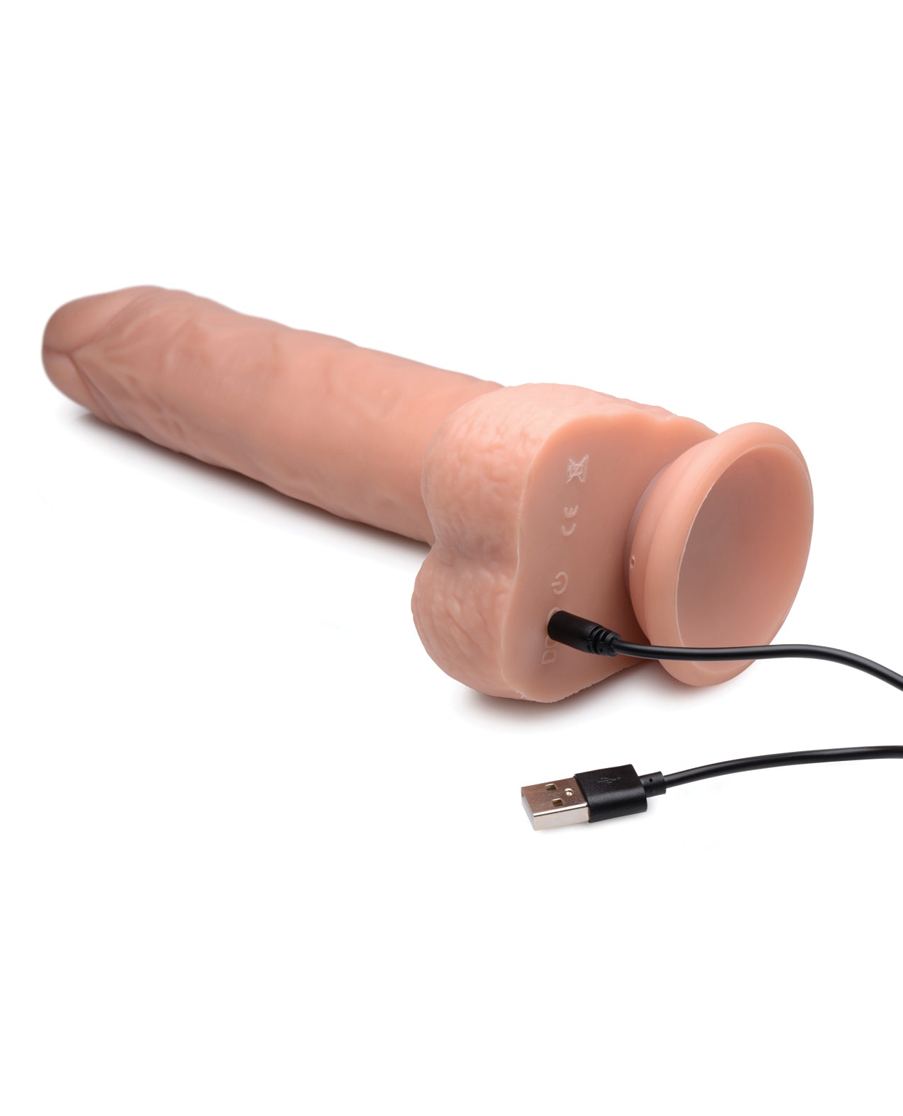 Curve Novelties Big Shot Thrusting Dildo W/remote Control - Flesh