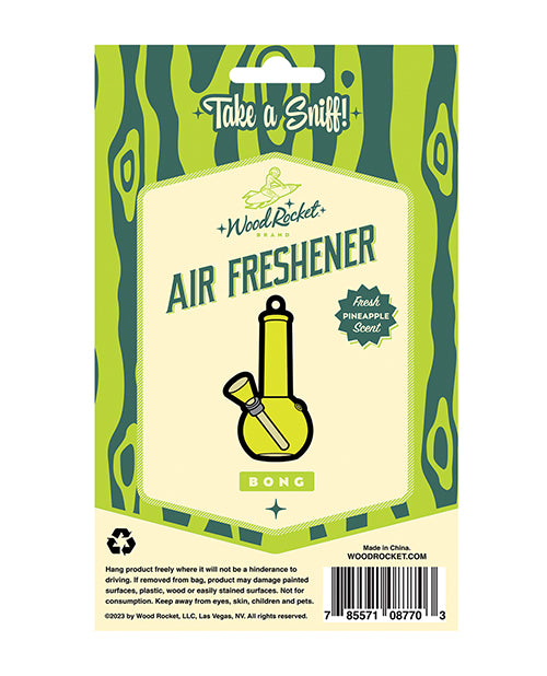 'wood Rocket Bong Air Freshener - Pineapple