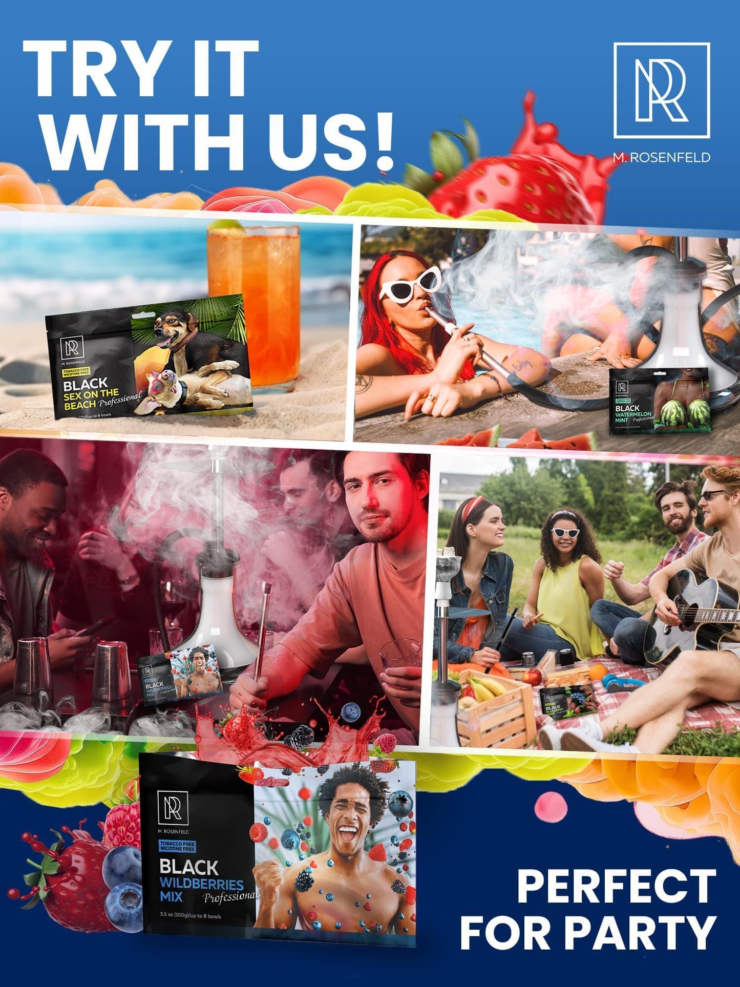 Hookah Flavors Black Wildberries Mix Hookah Flavors 3.5 ounce Tea Leaves Herbal 100 Gram Hookah Shisha Tobacco Free Hookah Tobacco & Nicotine Free Shisha Shisha Hookah Flavors (Pack of 1) Black Blueberry Mint