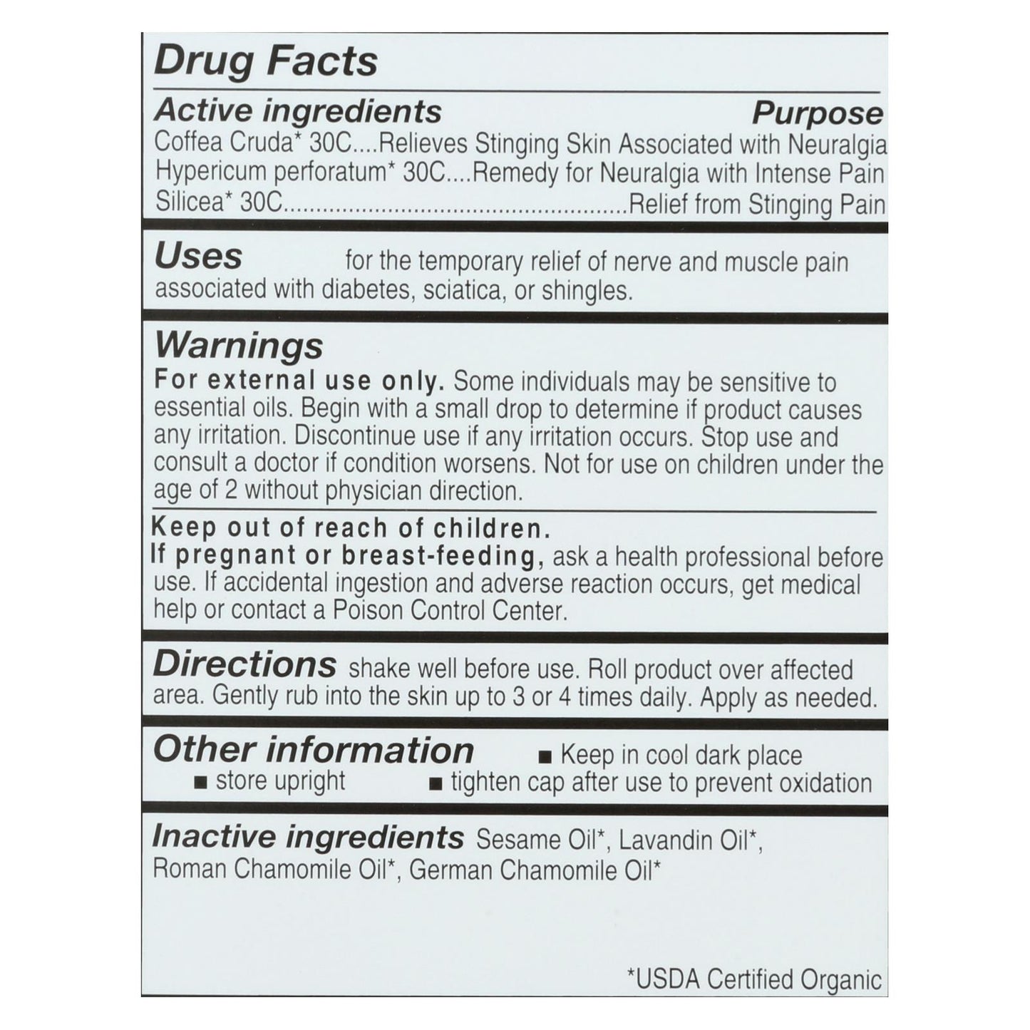 Forces Of Nature Nerve Pain Management Rollerball Activator Topical Medicine - 1 Each - 4 Ml