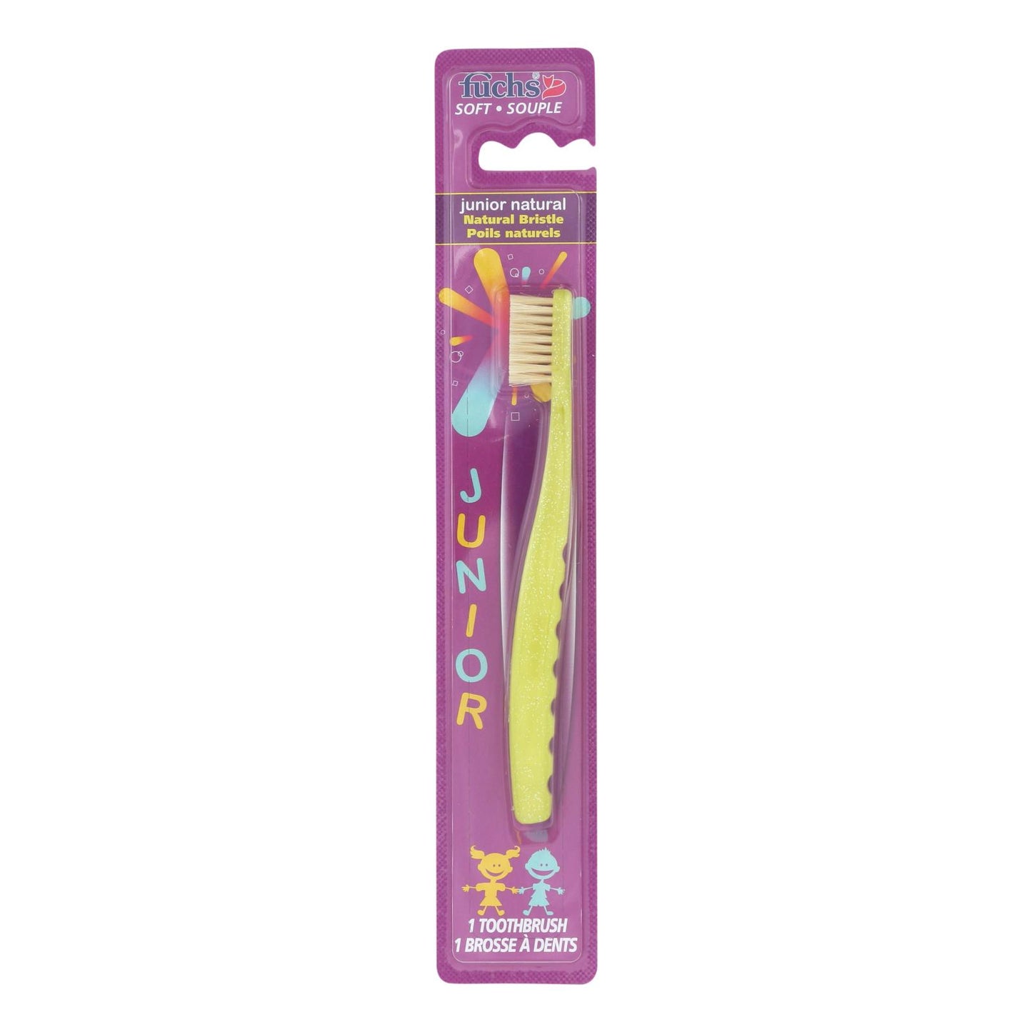 Fuchs Natural Bristle Junior Toothbrush - Case Of 12 - Ct