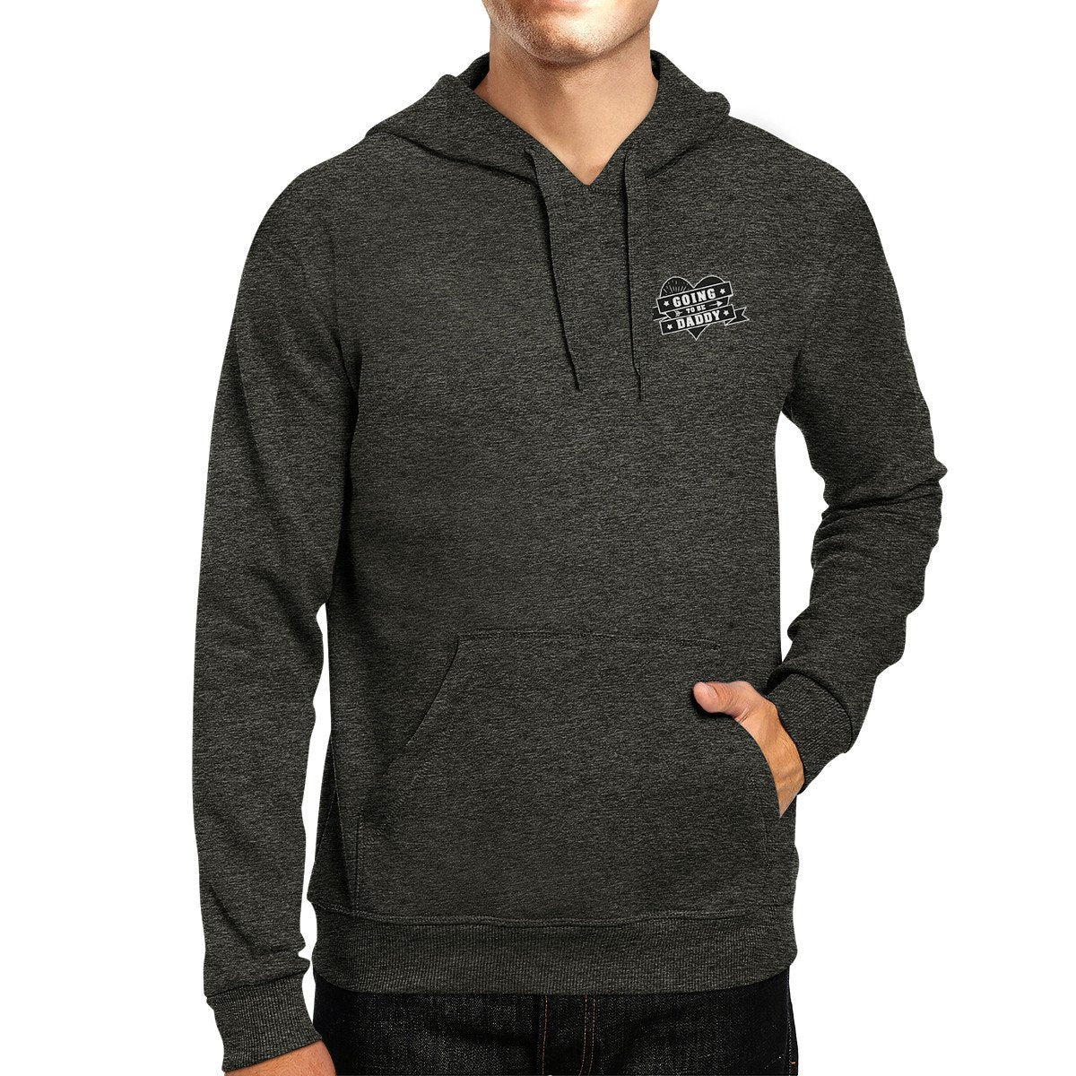 Going To Be Daddy Unisex Dark Grey Baby Announcement Hoodie For Him