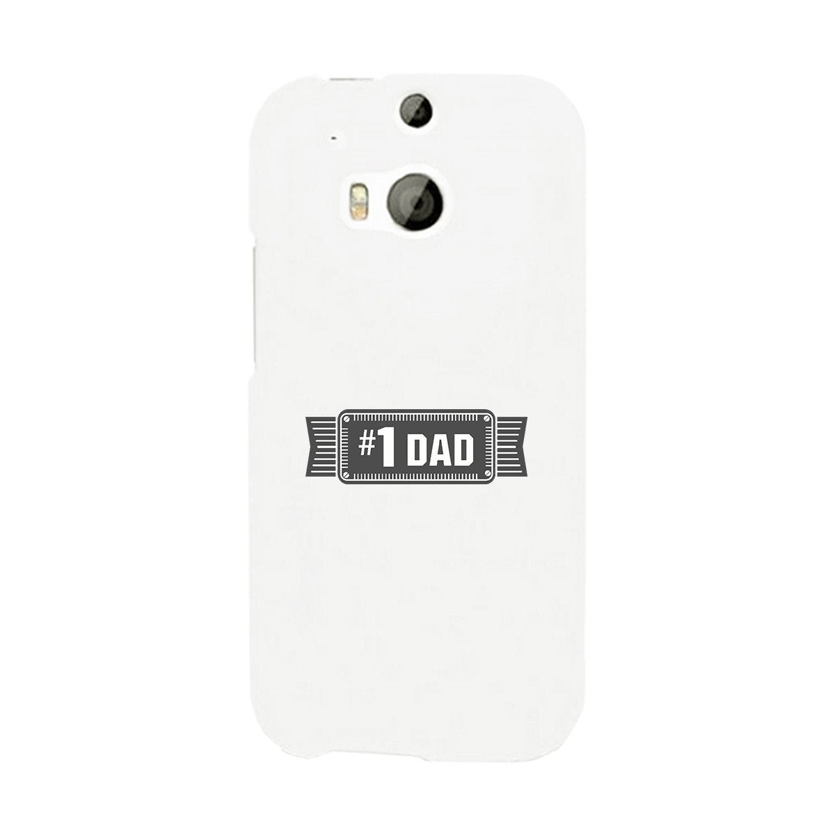 #1 Dad White Phone Case