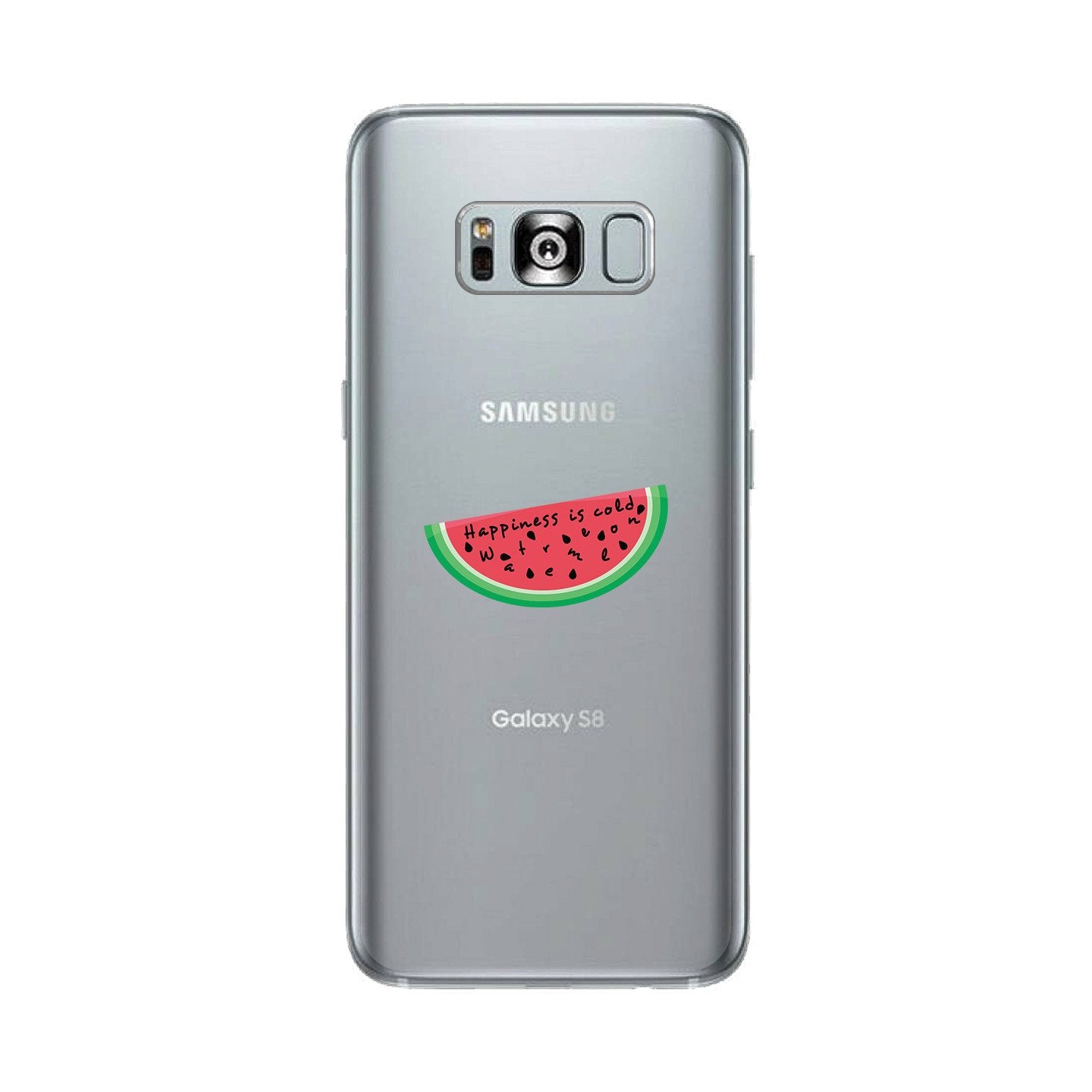 Happiness Is Cold Watermelon Clear Phone Case