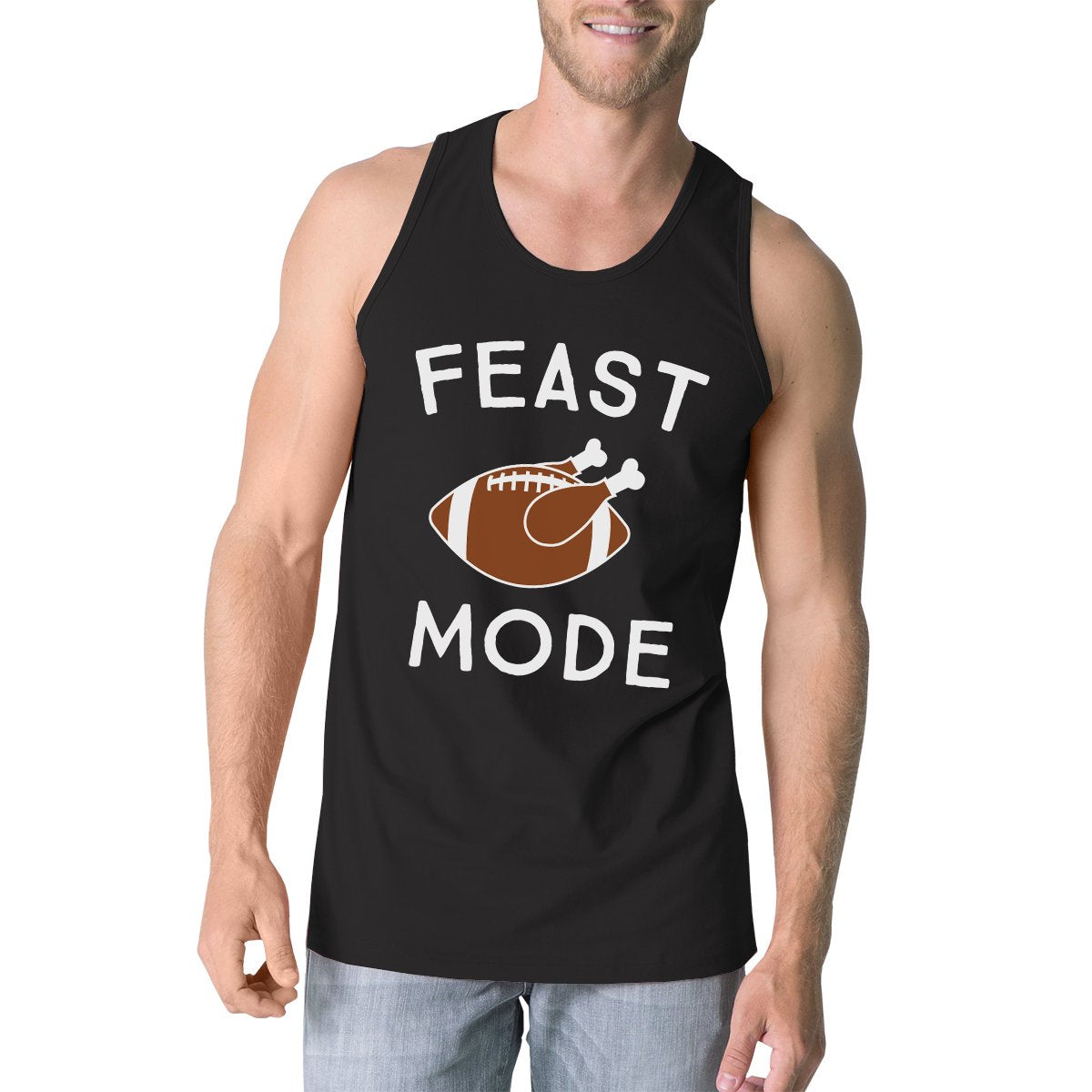 Feast Mode Mens Black Tank Top