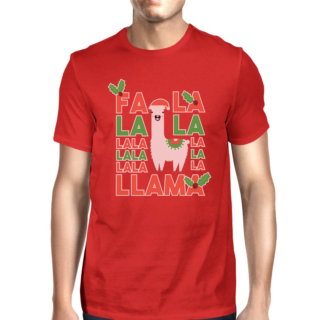 Falala Llama Mens Cute Graphic Design T-Shirt Best Present For Him