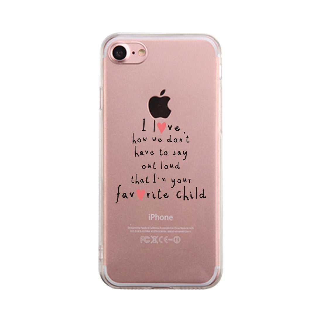 Favorite Daughter Clear Case Humorous Mothers Day Gifts For Moms