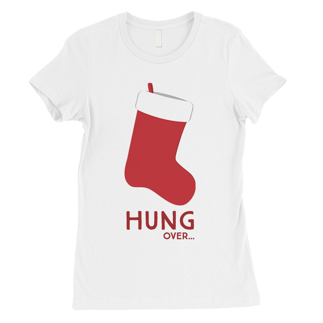 Hungover Christmas Stocking Womens T-Shirt