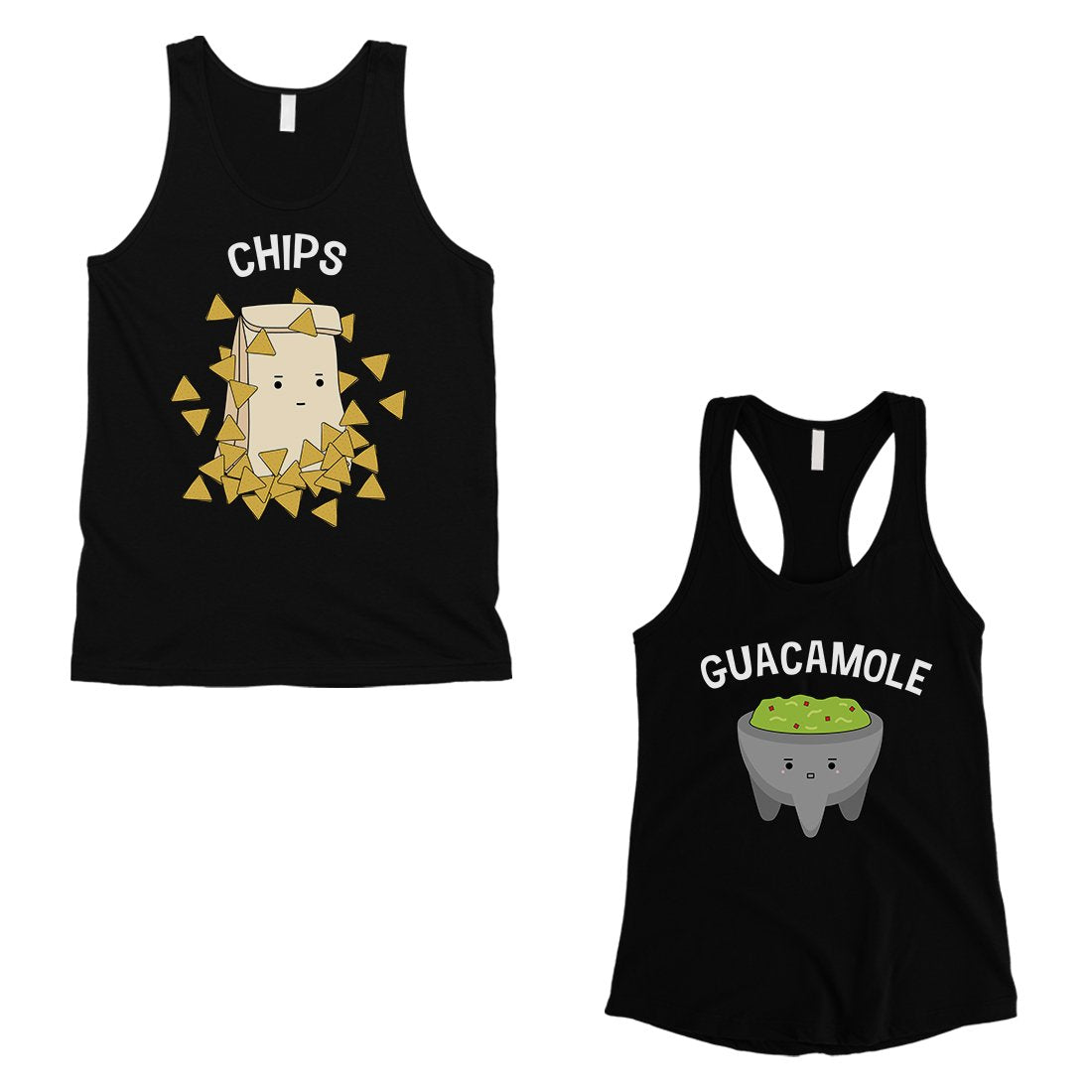 Chips & Guacamole Matching Couple Tank Tops Funny Wedding Gift
