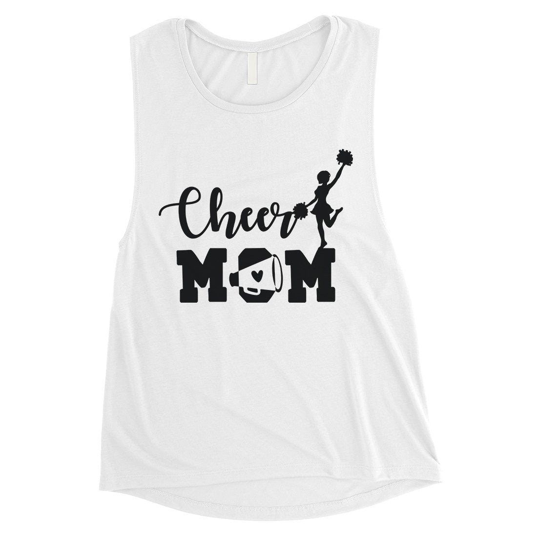 Cheer Mom Womens Muscle Tank Top Mother's Day Gift From Daughter