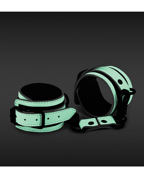 Glo Bondage Wrist Cuff - Glow In The Dark