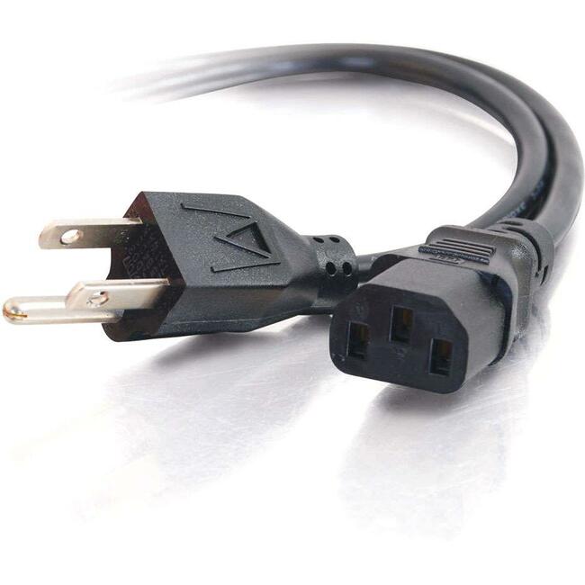C2G 2ft 16 AWG Universal Power Cord (NEMA 5-15P to IEC320C13)