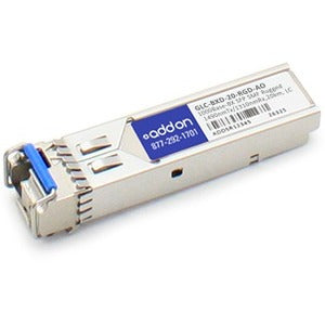 AddOn Cisco Compatible TAA Compliant 1000Base-BX SFP Transceiver (SMF, 1490nmTx/1310nmRx, 20km, LC, Rugged)