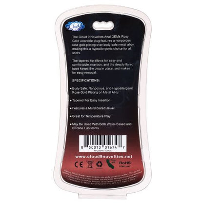 Gems Rosy Gold Anal Plug