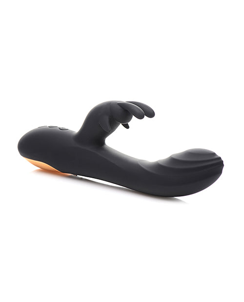Curve Novelties Power Bunnies Cuddles 10x Silicone Rabbit Vibrator - Black
