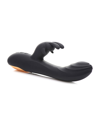 Curve Novelties Power Bunnies Cuddles 10x Silicone Rabbit Vibrator - Black
