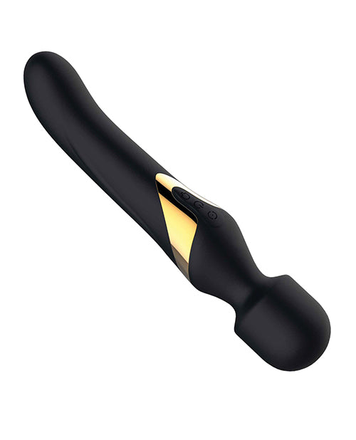 Dorcel Dual Orgasms Wand Vibrator - Black/gold