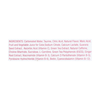 Aspire Healthy Energy - Sparkling Raspberry Acai - Case Of 6 - 4/12 Oz
