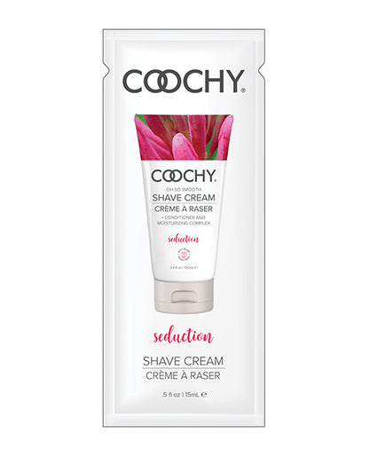 Coochy Seduction Shave Cream Foil - .5 Oz Honeysuckle/citrus