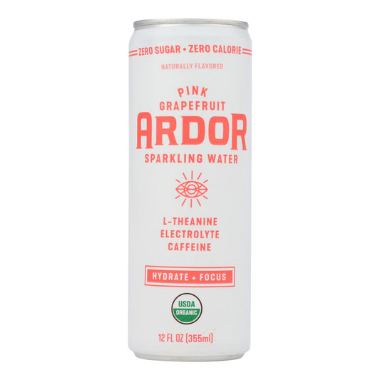 Ardor Sparkling Water - Sparkling Water Pink Grpft - Case Of 12-12 Fz