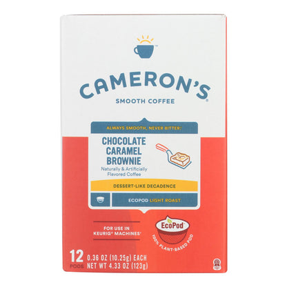 Cameron’s Specialty Coffee Chocolate Caramel Brownie  - Case Of 6 - 4.33 Oz