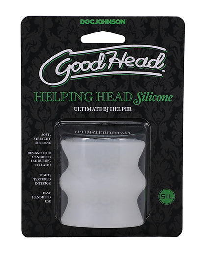 Goodhead Helping Head Silicone Stroker - Frost