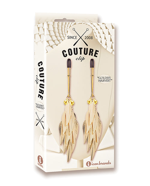 Couture Clips Peacock Plume Luxury Nipple Clamps