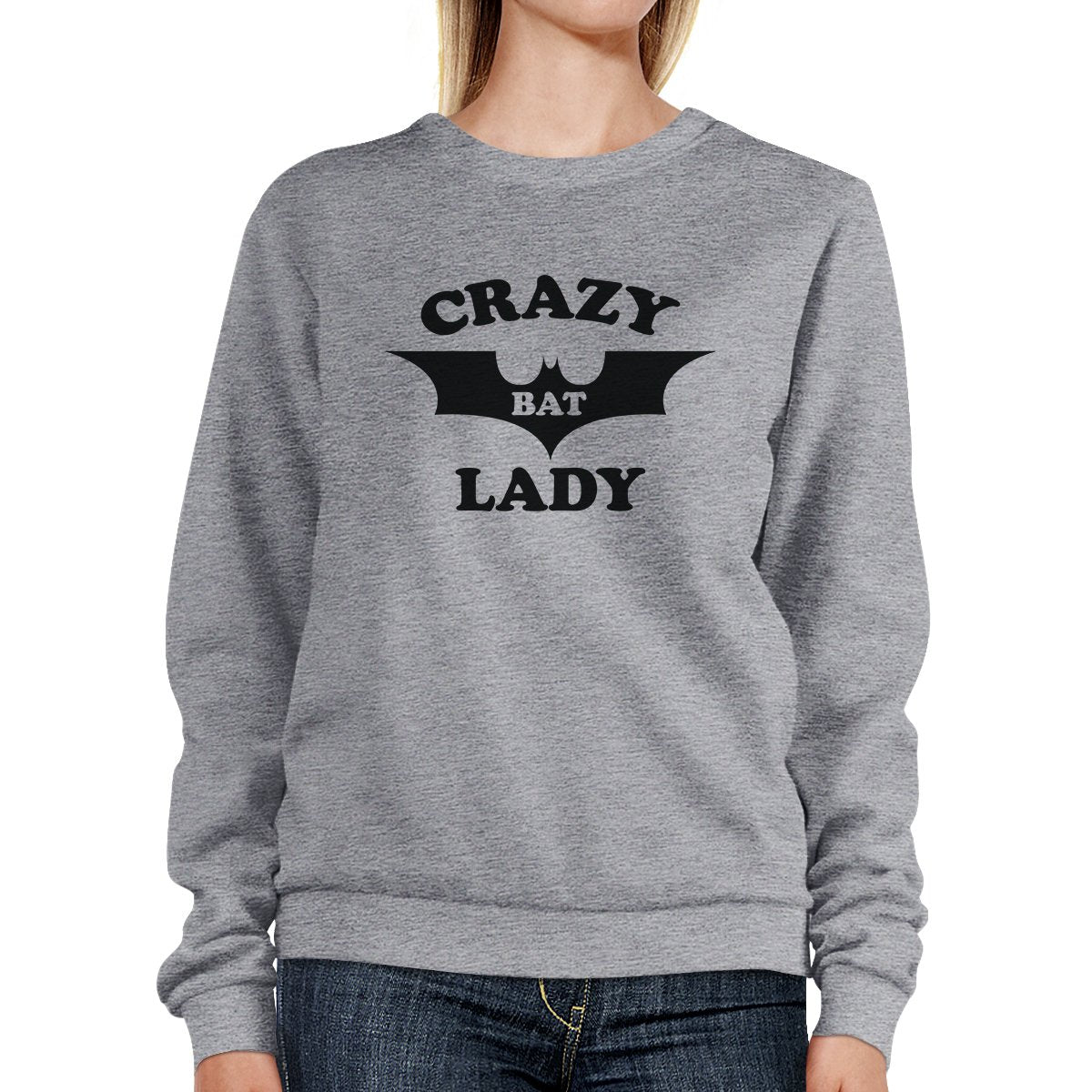 Crazy Bat Lady Grey Sweatshirt