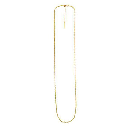 Endless Adjustable Cable Chain in 14k Yellow Gold (1.7mm)