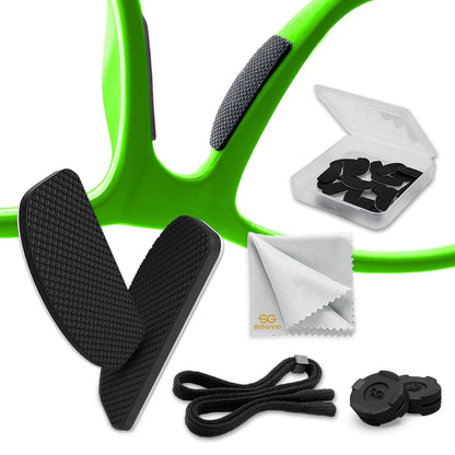 Glasses Nose Grips Non Slip - 6 Pairs Silicone Eyeglass Nose Pads Anti Slip - 1mm x 7mm x 16mm Adhesive Nose Pads Glasses for Comfort - Sunglass Nose Pads Cushion - Glasses Bridge Accessories