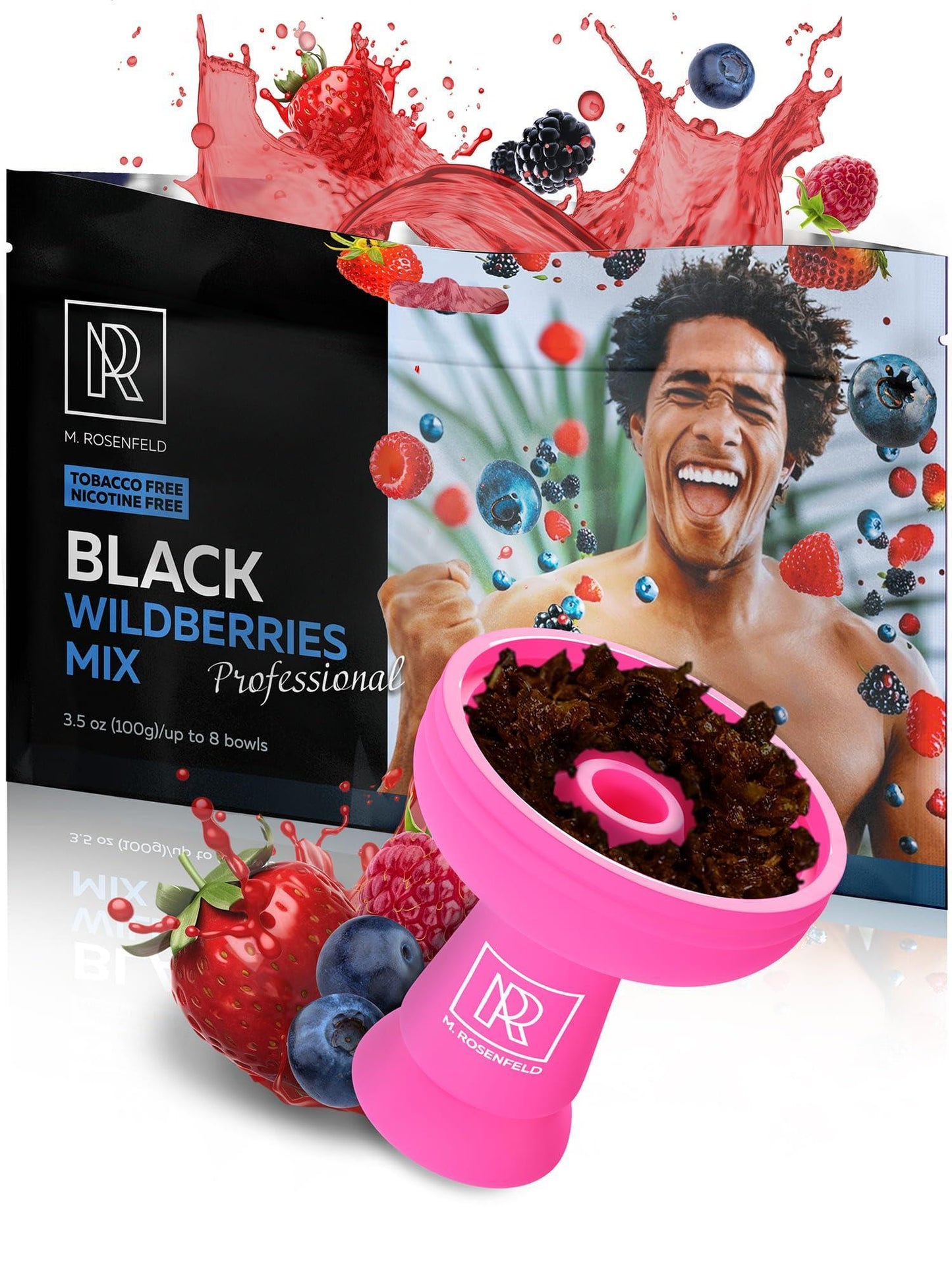 Hookah Flavors Black Wildberries Mix Hookah Flavors 3.5 ounce   Tea Leaves Herbal 100 Gram Hookah Shisha Tobacco Free Hookah Tobacco & Nicotine Free Shisha   Shisha Hookah Flavors (Pack of 1) Black Blueberry Mint