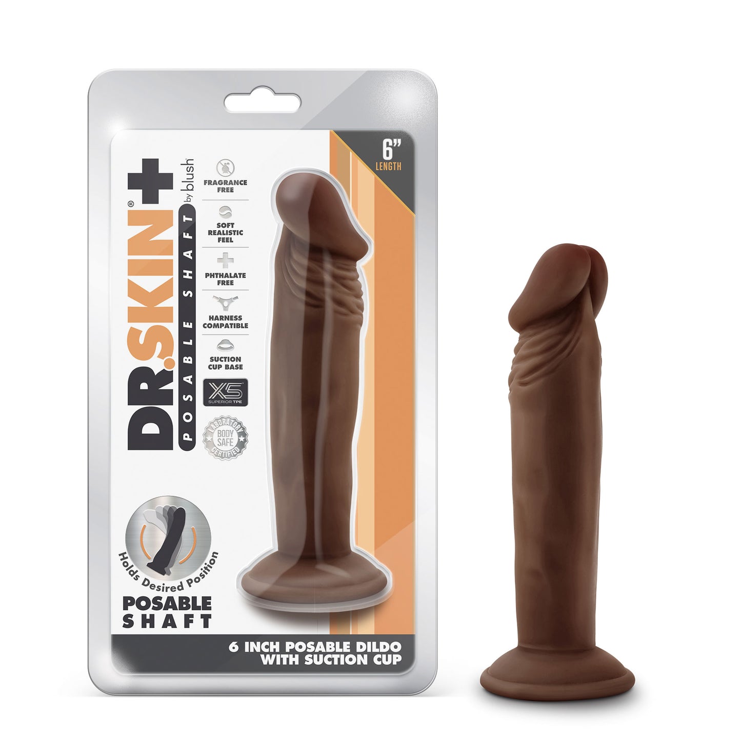 Dr. Skin Plus - Inch Posable Dildo