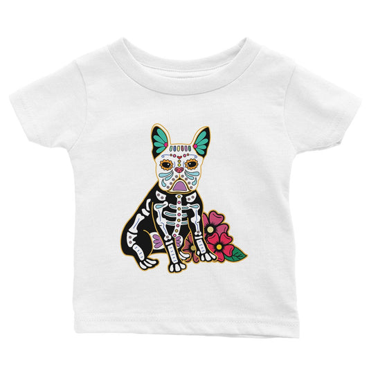 Frenchie Day Of Dead Funny Halloween Costume Cute Baby Gift Tee