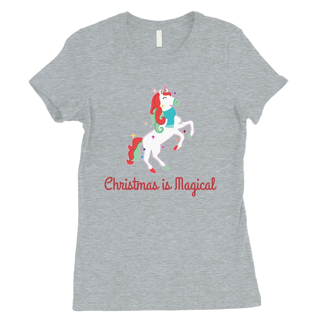 Christmas Magical Unicorn Womens Shirt