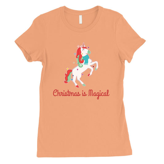 Christmas Magical Unicorn Womens Shirt
