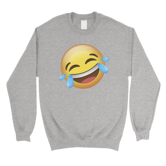 Emoji-Laughing Unisex Crewneck Sweatshirt Funny Amazing Halloween