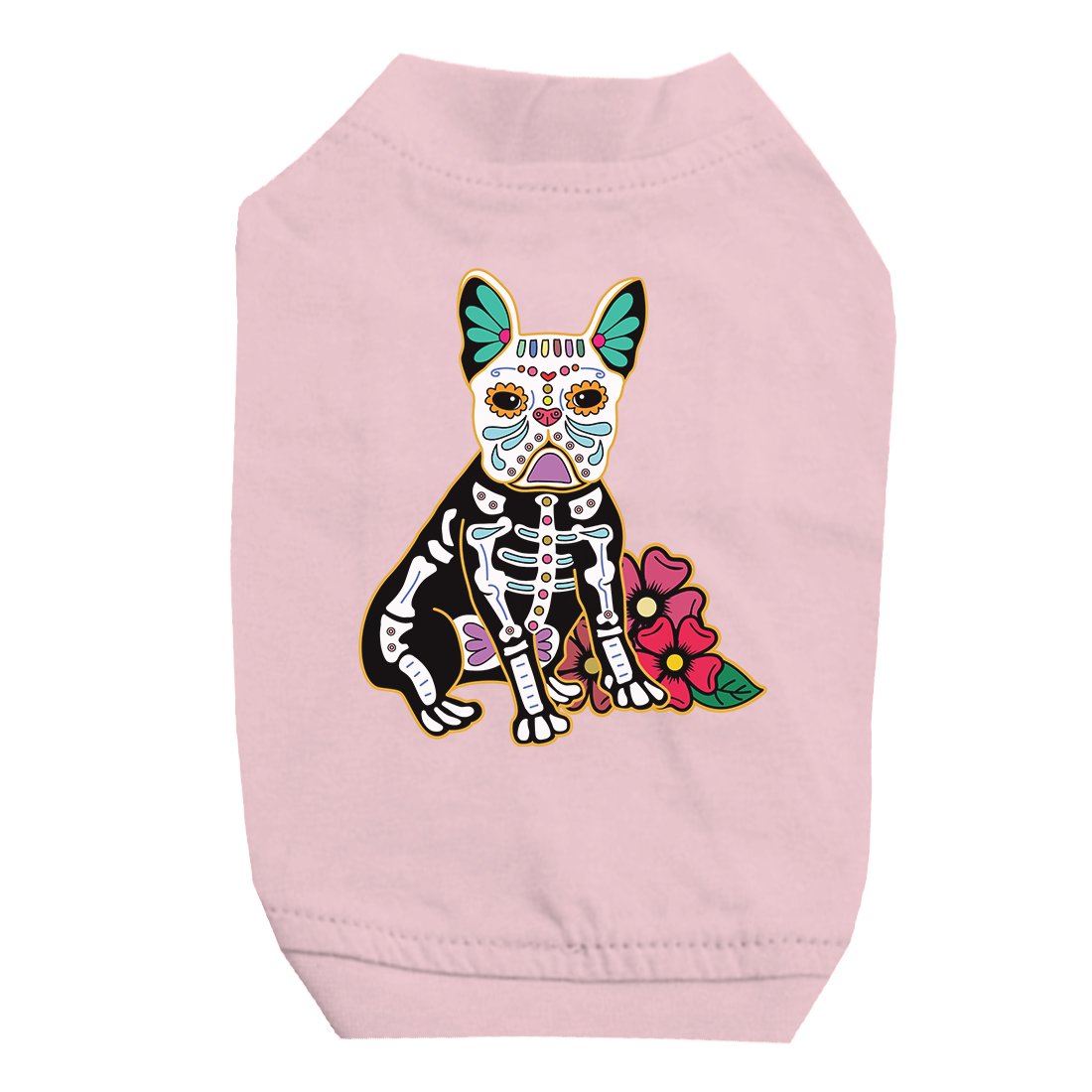 Frenchie Day Of Dead Funny Halloween Cute Pet Shirt for Small Dogs