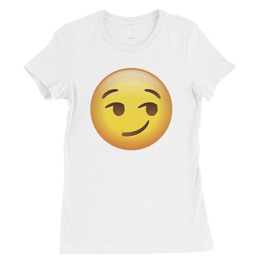 Emoji-Smirking Womens Amazing Cute Halloween T-Shirt Friend Gift