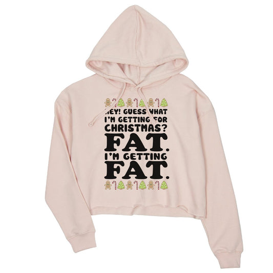 Getting Fat Christmas Crop Hoodie