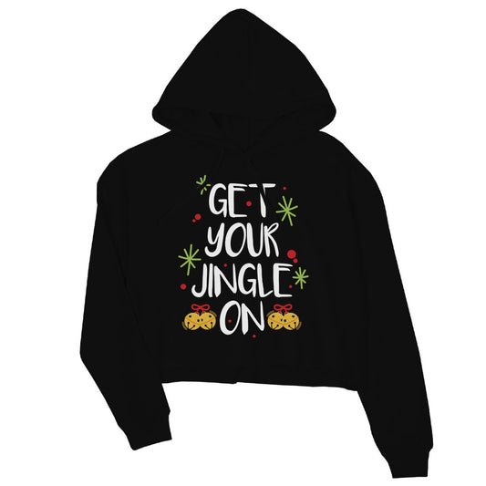 Get Your Jingle On Crop Hoodie