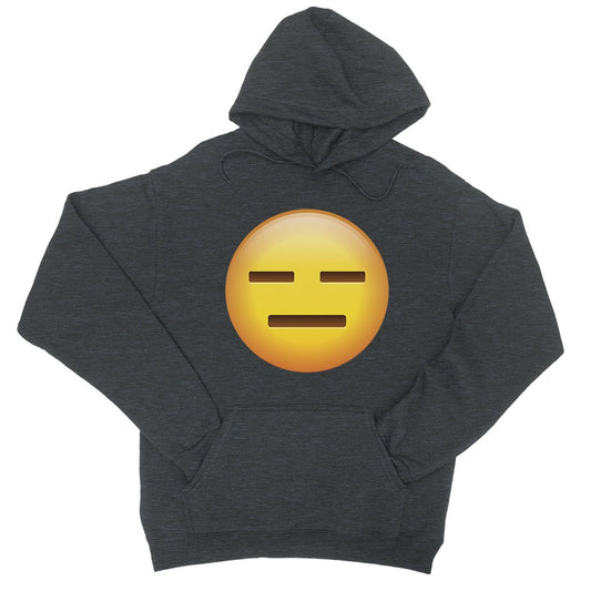 Emoji-Emotionless Unisex Pullover Hoodie Simpele Basic Friend Gift