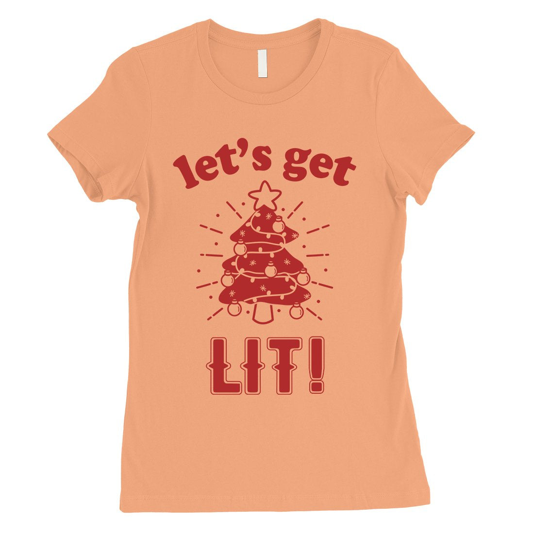 Get Lit Christmas Tree Womens Shirt