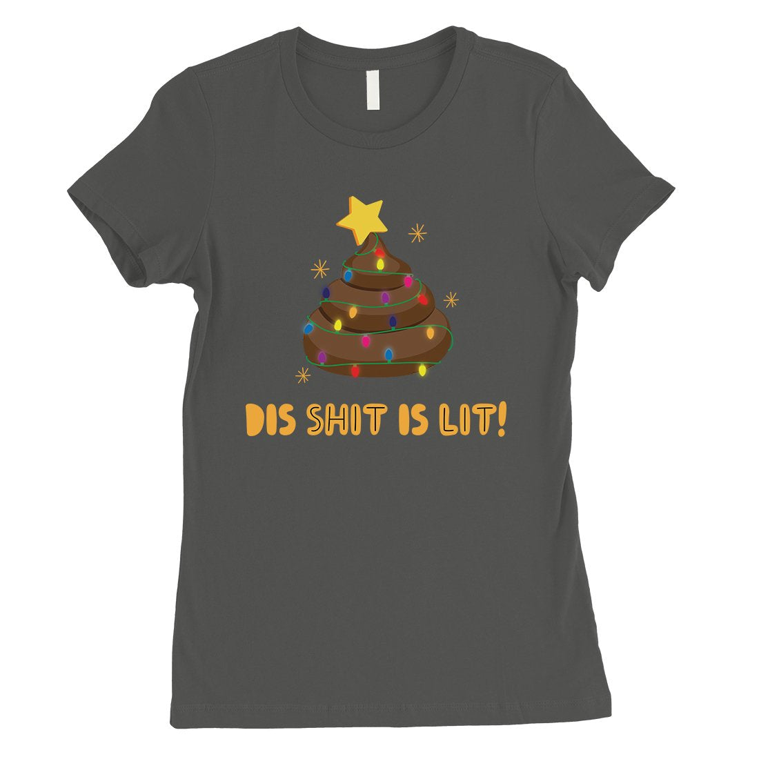 Dis Shit Is Lit Poop Womens Shirt