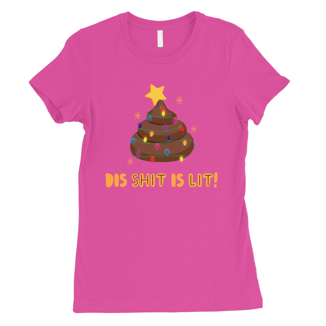 Dis Shit Is Lit Poop Womens Shirt