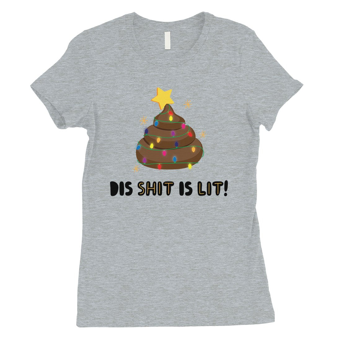 Dis Shit Is Lit Poop Womens Shirt