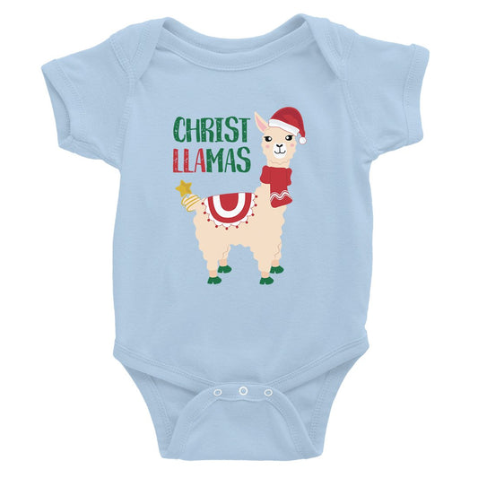 Christ Llamas Baby Bodysuit
